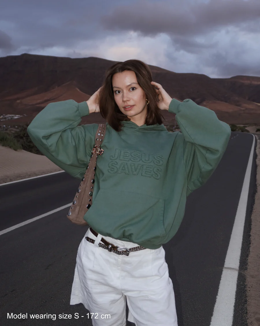 Basic Jesus Saves Hoodie - Image 5
